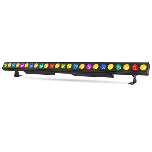6-Pack, OPPSK 12 LED RGB 3in1 Wash Light + 12 LED Amber Beam Light Bar
