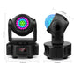 4-Pack, OPPSK 40W Mirror Ball + Strobe Light + Laser Light 3in1 Mini LED Moving Head Light