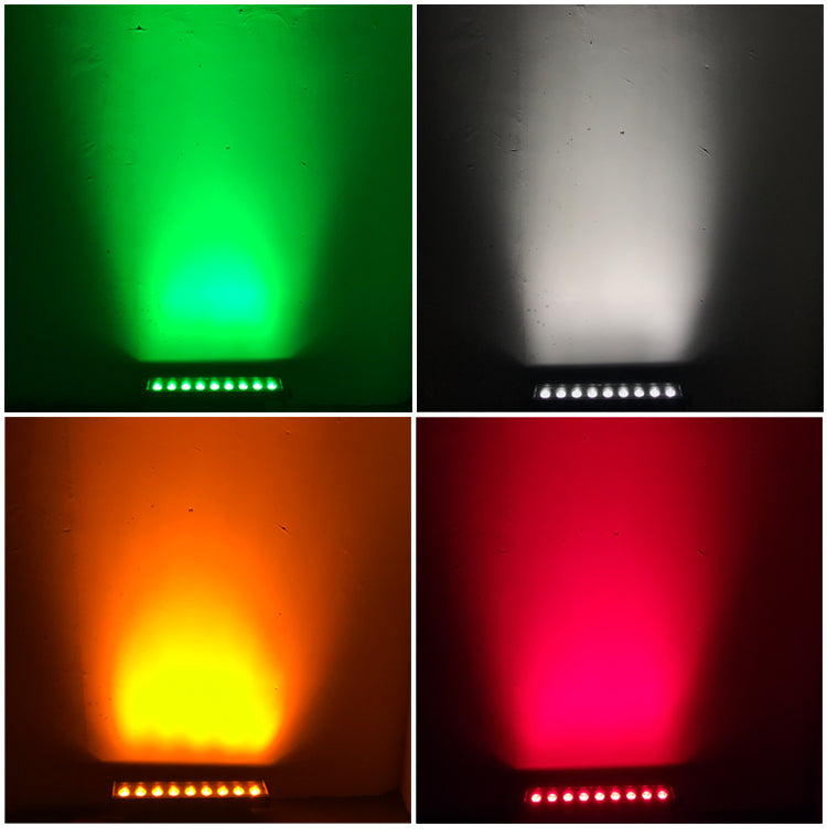 4-Pack, OPPSK 9x12W Outdoor Pixel Control DMX RGBW 4 in 1 Uplighting LED DJ Wall Wash Light
