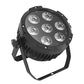 4-Pack, 7x15W 5in1 RGBW UV Outdoor DJ Stage Light IP65 Waterproof LED Flat Par Light for Concert Event Party