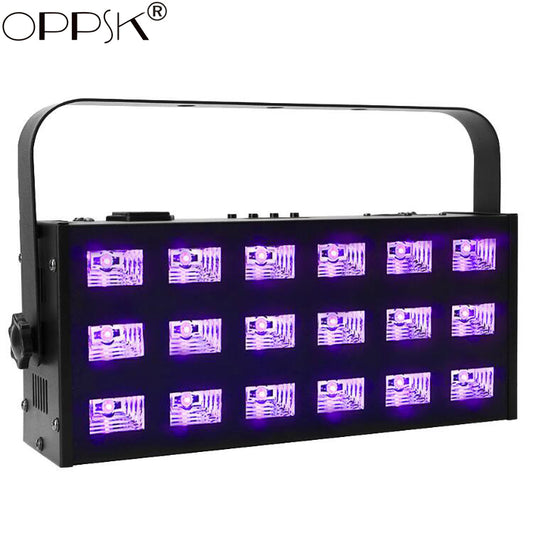 6-Pack, OPPSK 18x3W DMX512 Control Aluminum Housing Halloween LED UV Black Light