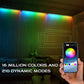 12-Pack, OPPSK 60 LED RGB Tri-color Smart APP Control Dimmable Wash Light Bar