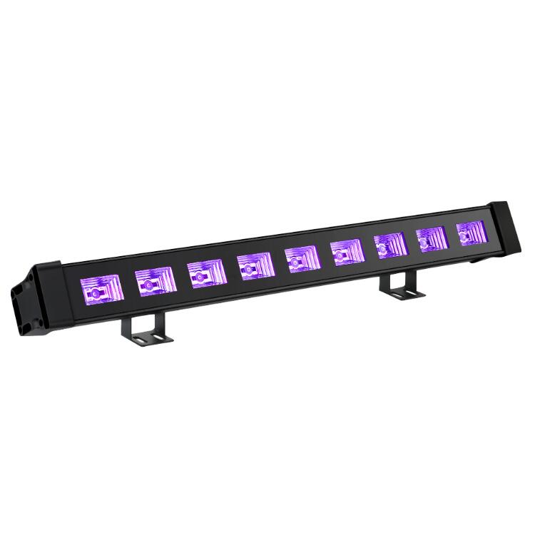 12-Pack, OPPSK 9x3W IP65 Waterproof UV LED Black Light for Outdoor Party Halloween Decoration Gym Studio Mini Golf
