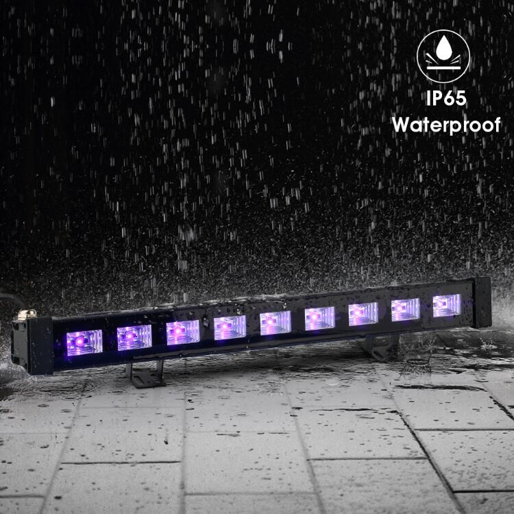 12-Pack, OPPSK 9x3W IP65 Waterproof UV LED Black Light for Outdoor Party Halloween Decoration Gym Studio Mini Golf