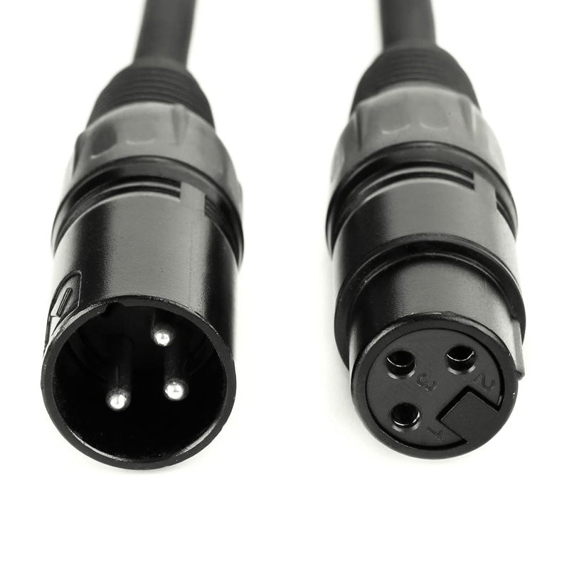 10-Pack, 3.20ft 1M Flexible DMX Cable 3 Pin Signal XLR Male to Female DMX Cable for DJ Stage Lights